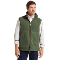 Woodland Schoffel Mens Oakham Retro Fleece Gilet On Model