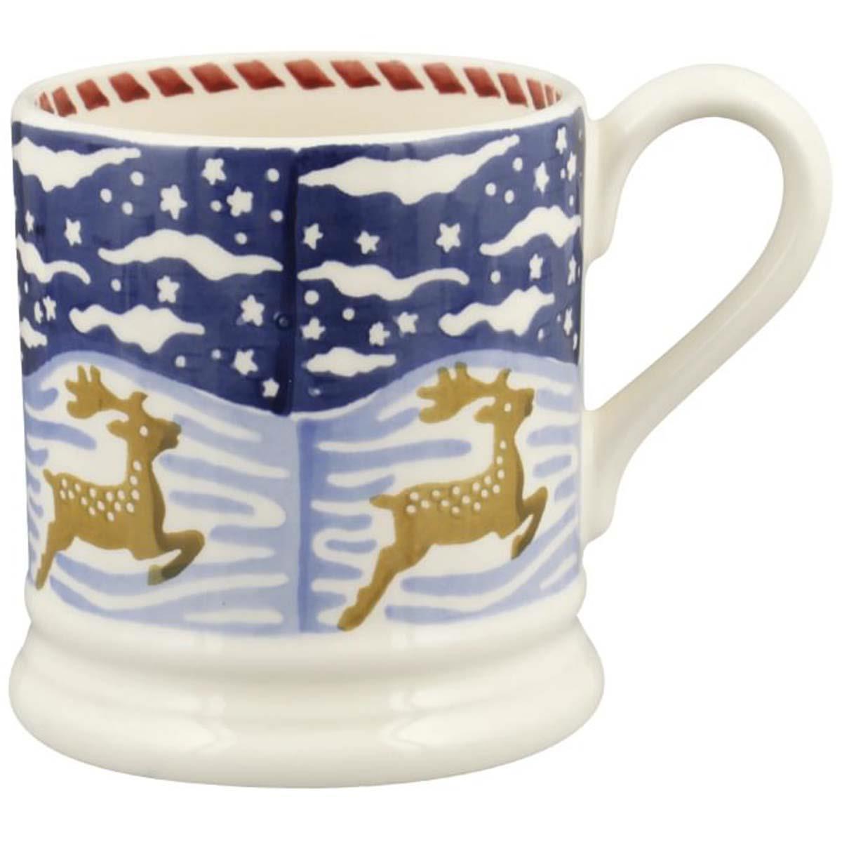 Emma Bridgewater Christmas Icons Deer Half Pint Mug