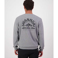 Mid Grey Marle Swanndri Mens Summit Crew Jumper Back