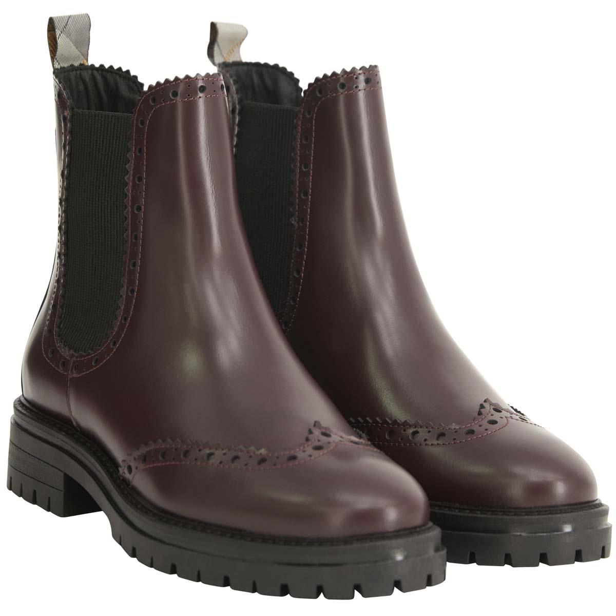 CHERRY Barbour Womens Fawne Chelsea Boot