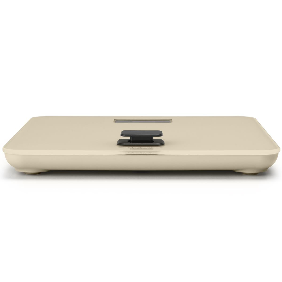 Soft Beige Brabantia Battery Free Bathroom Scale Side