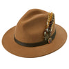 Alan Paine Unisex Richmond Single Feather Felt Hat