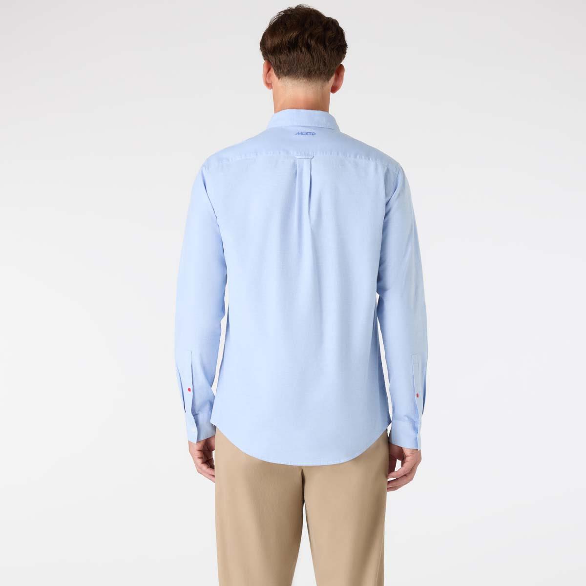 Pale Blue Musto Mens Original Oxford Shirt BACK2