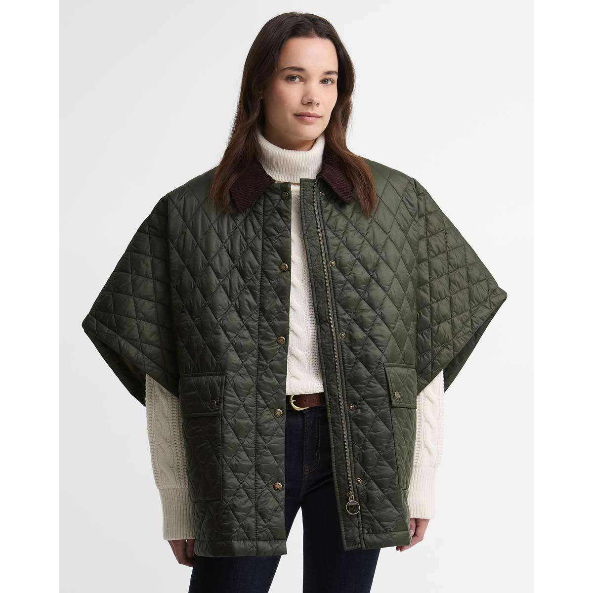 Barbour Womens Mildred Quilted Cape
