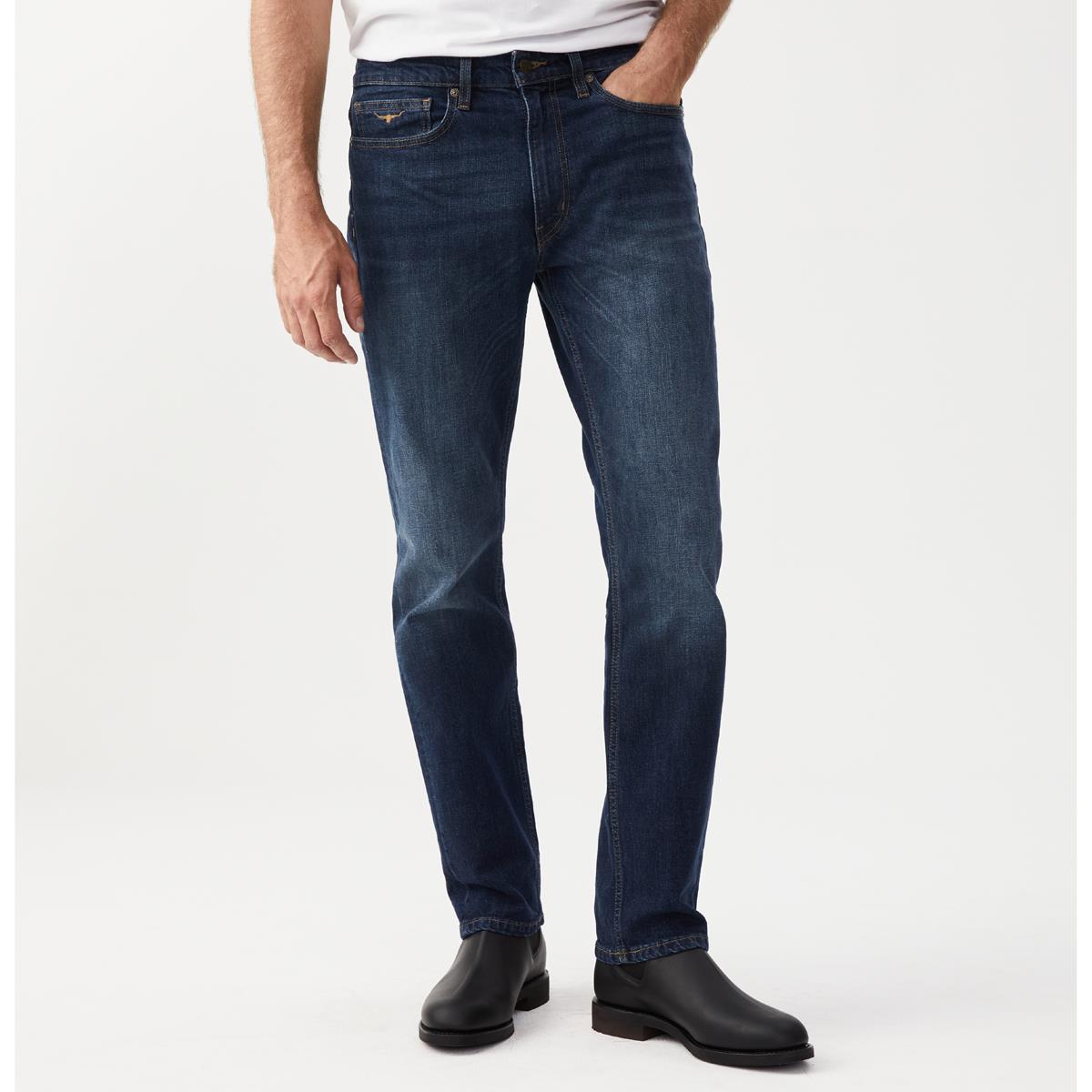 Medium Wash R.M. Williams Mens Ramco Denim Jeans Lifestyle