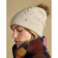 Joules Womens Cable Bobble Hat