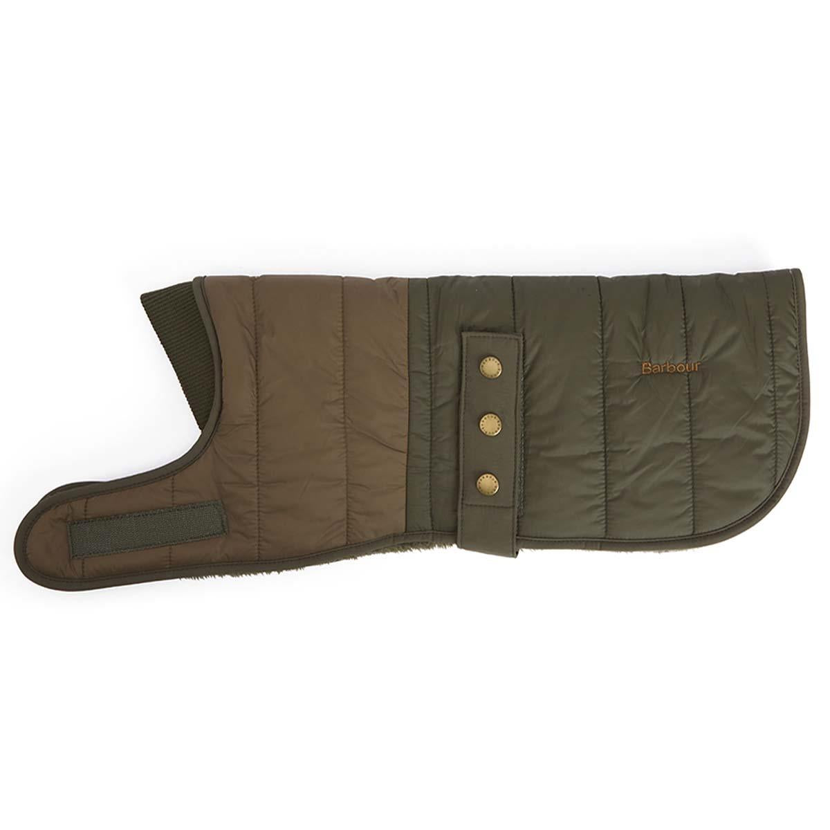Olive/Khaki Barbour Brampton Quilted Dog Coat