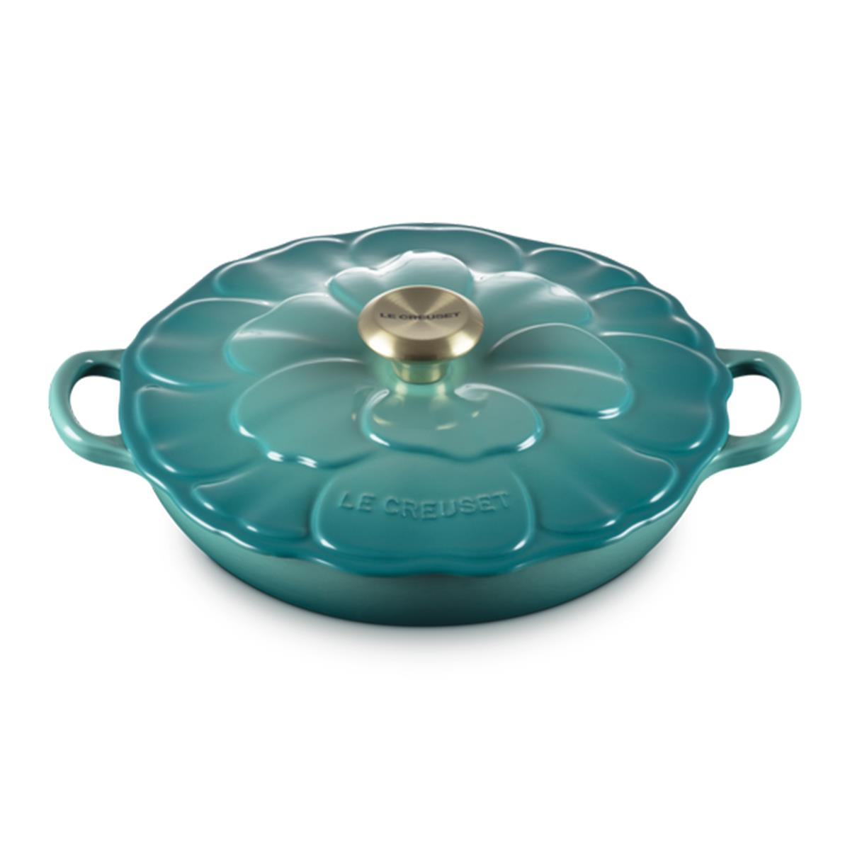 Le Creuset 26cm Cast Iron Petal Shallow Casserole