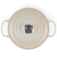 Le Creuset 20cm Cast Iron Round Casserole Dish Meringue