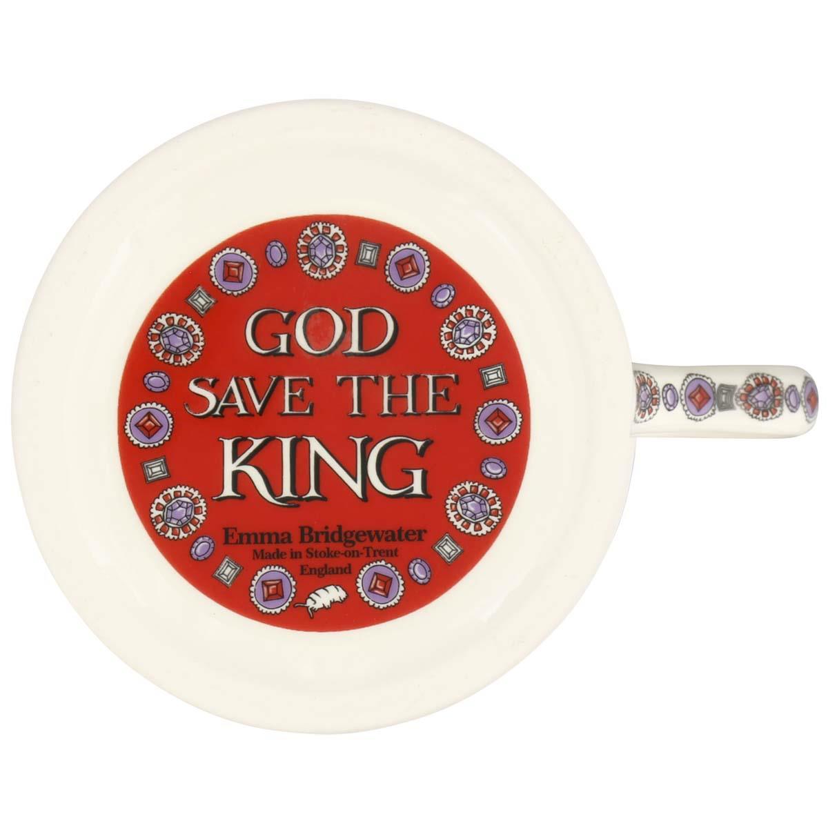 Emma Bridgewater God Save the King Half Pint Mug BASE