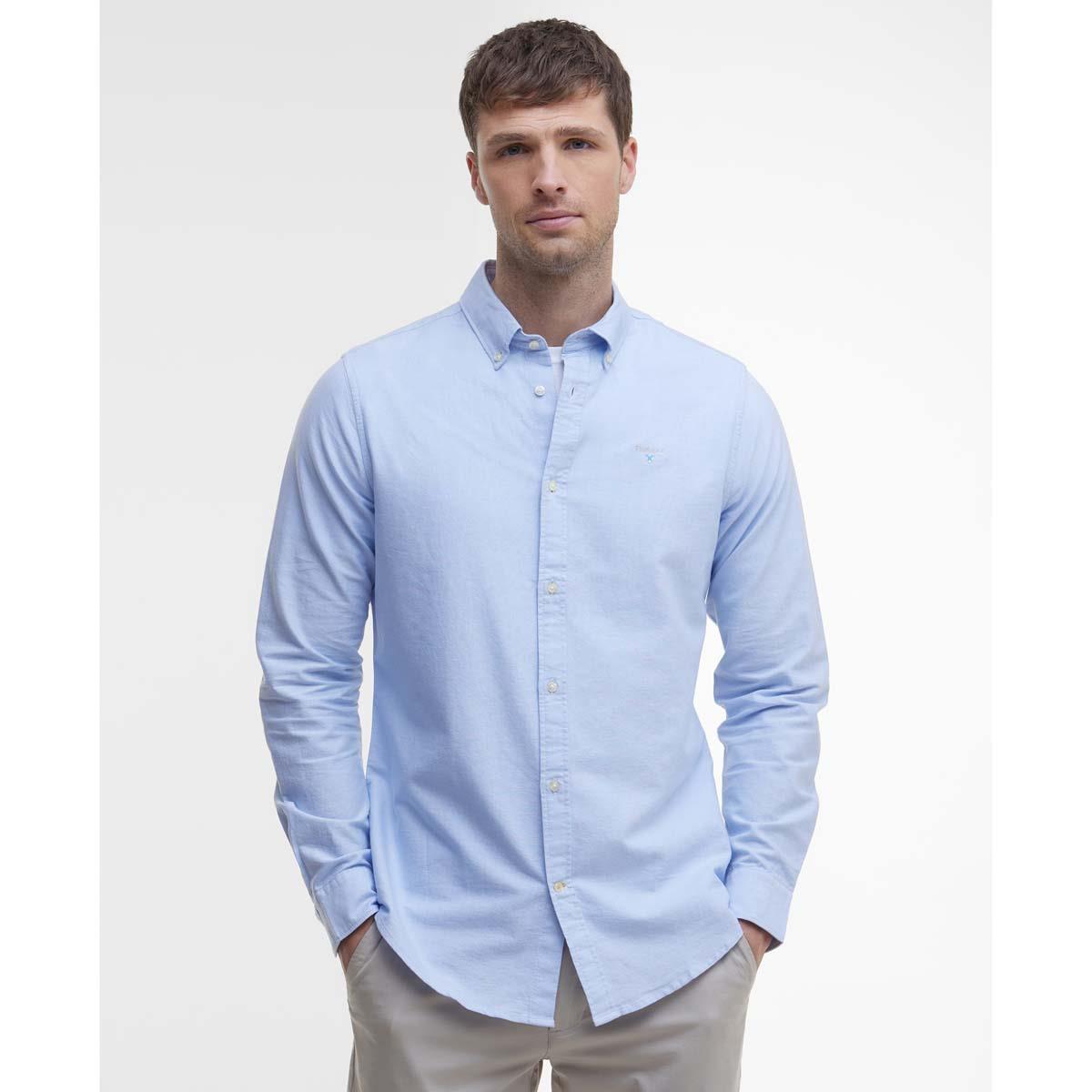 SKY  Barbour Mens Oxtown Tailored Shirt FRONT