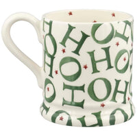 Emma Bridgewater Christmas Green HoHoHo Half Pint Mug