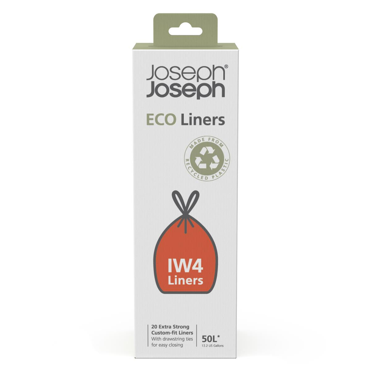 Joseph Joseph IW4 50L Recycled Bin Liners / Grey 30132