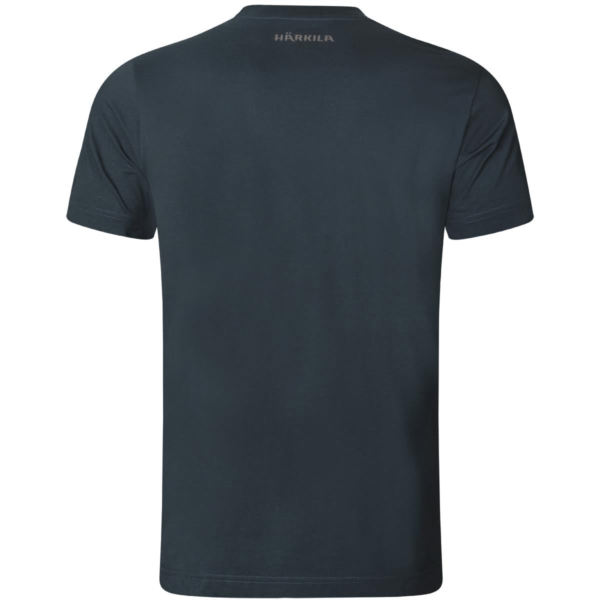 Dark Navy Harkila Mens Moose T-Shirt Back