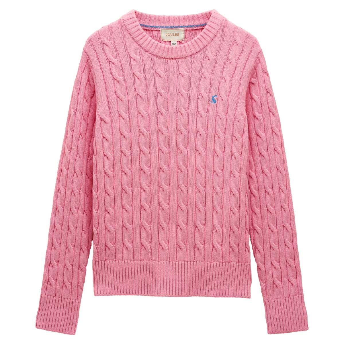Joules Womens Cotton Cable Knit Crew Neck Jumper