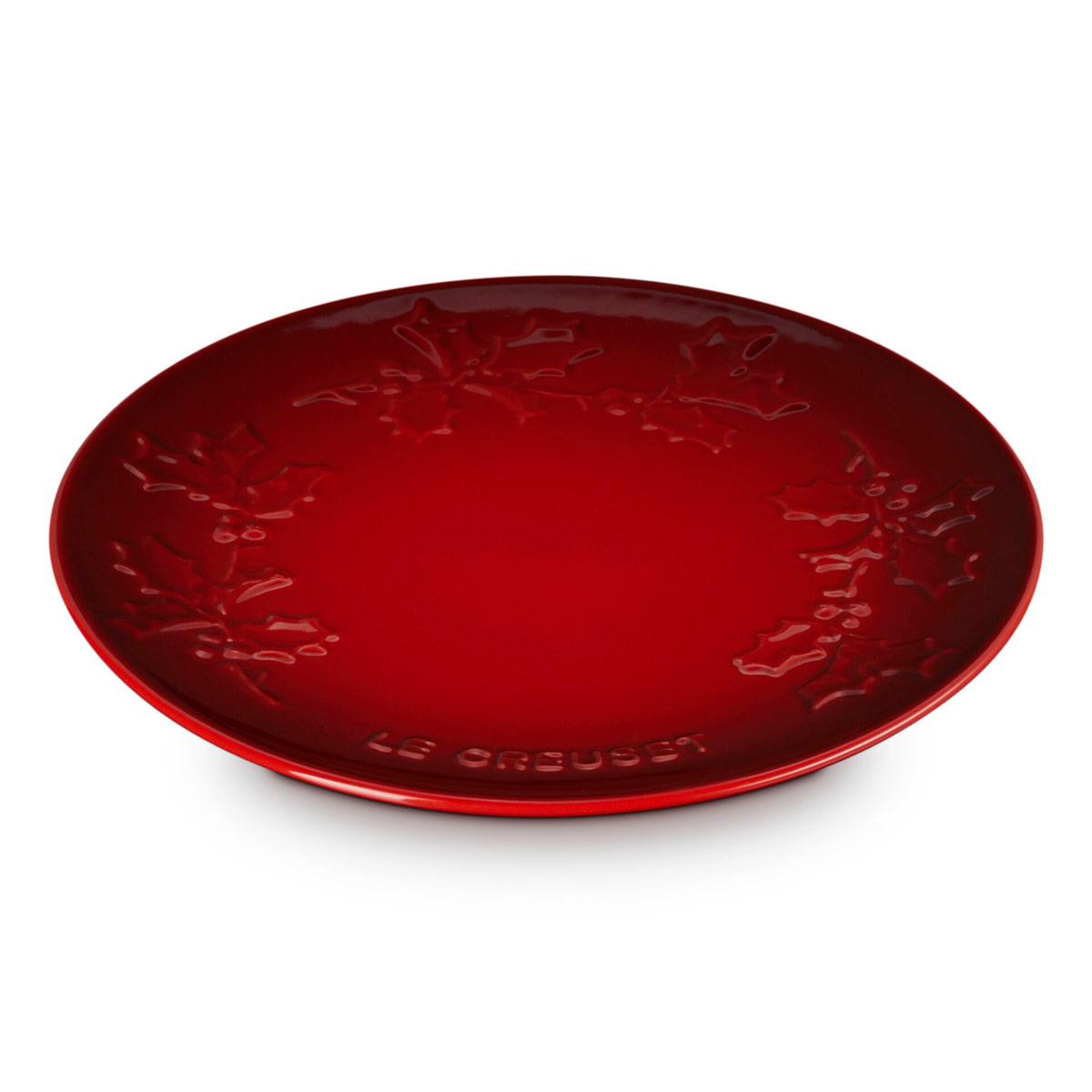 Le Creuset Stoneware Holly Coupe Plate 19cm