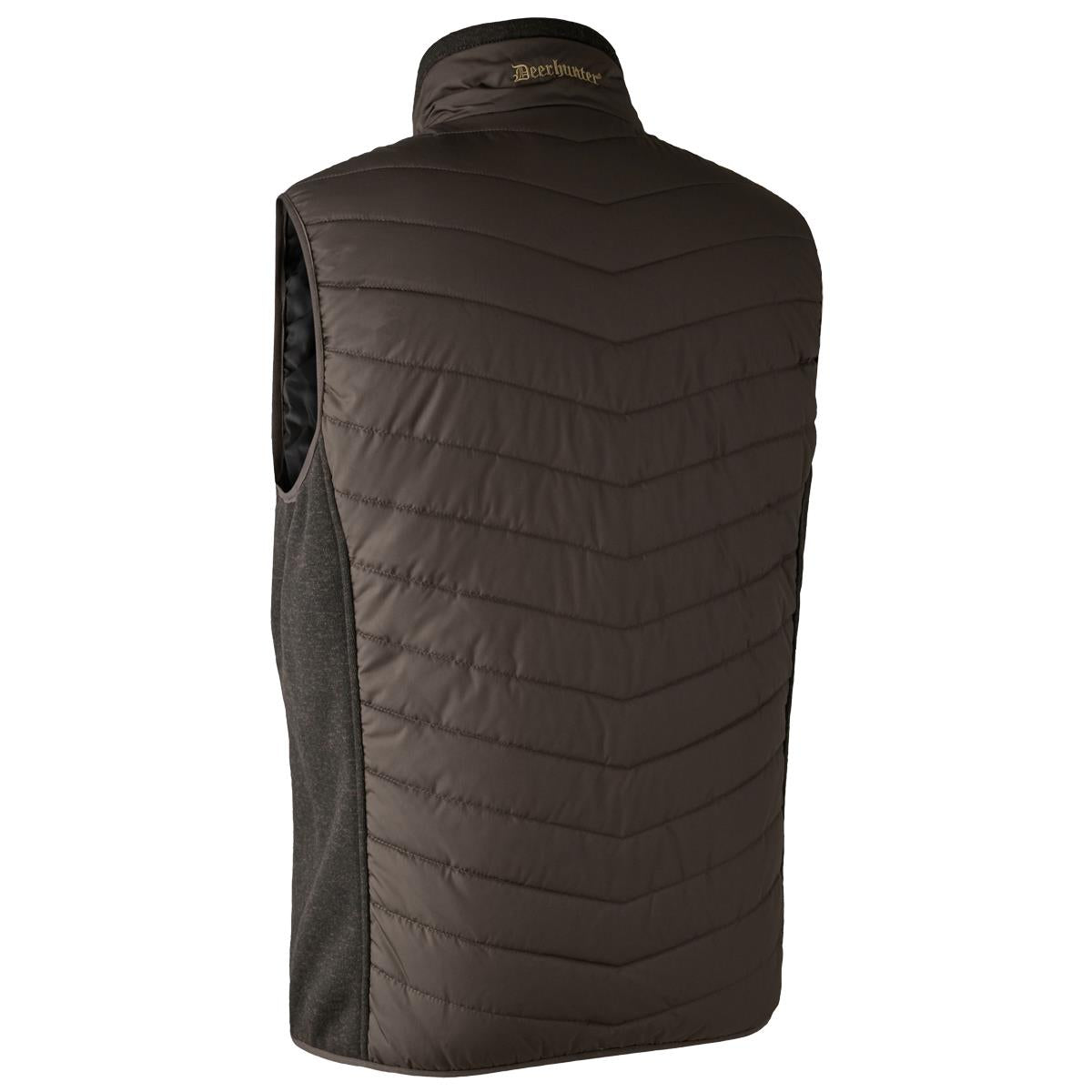 Brown Leaf Deerhunter Mens Moor Padded Waistcoat Back