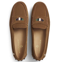 Tan Fairfax & Favor Womens Boston Driver