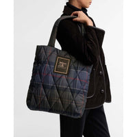 Barbour Womens Tartan Arlene Quilted Tote Bag
