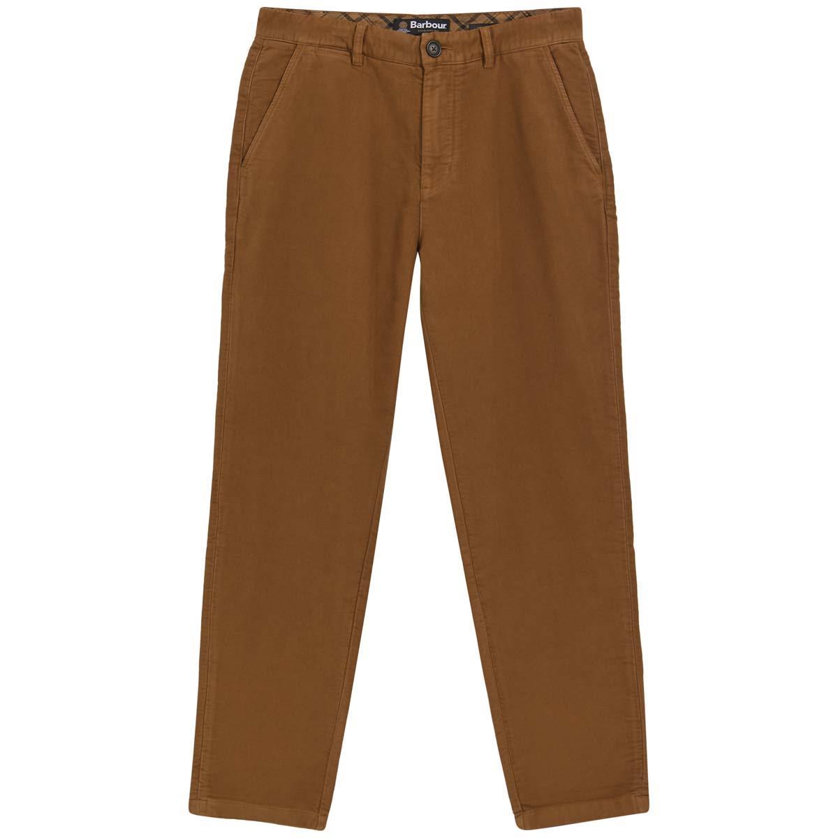 CINNAMON Barbour Mens Moleskin Tailored Fit Trouser