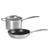Le Creuset Classic 3-ply Stainless Steel 2-Piece Frying Pan and Saucepan Set