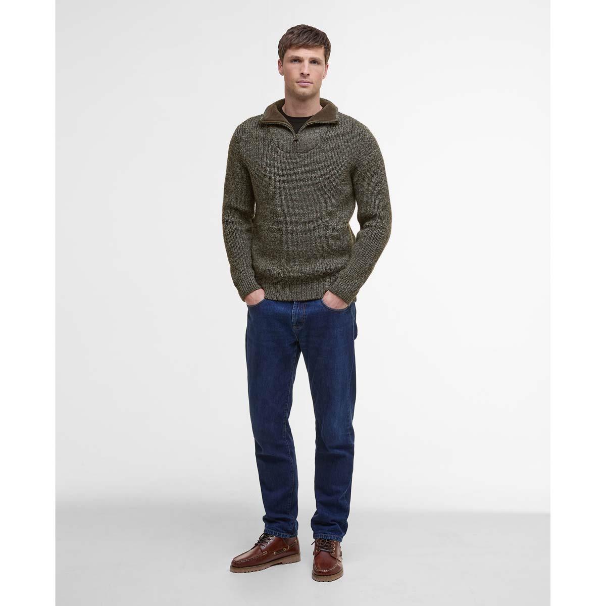 Barbour Mens New Tyne Half Zip Sweater