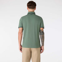 Pangea Green Musto Mens Original Tipped Pique Polo back2