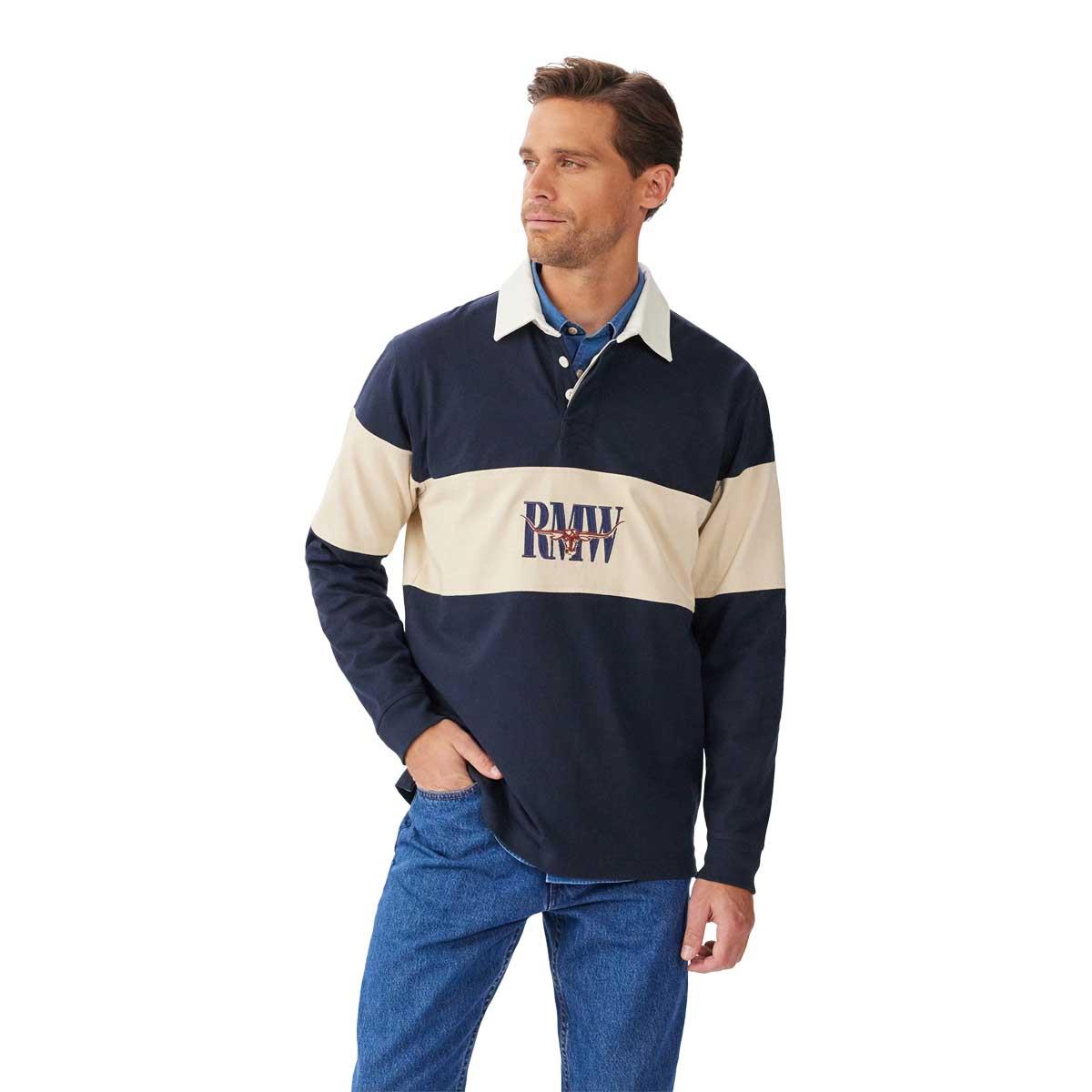 R.M. Williams Mens Heritage Rugby Top