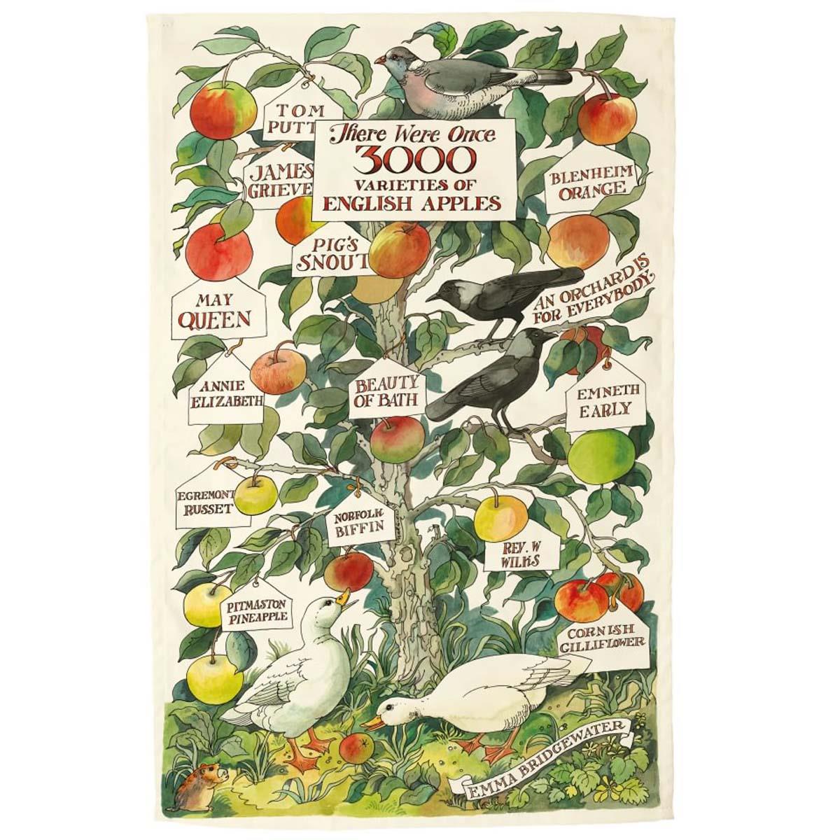 Emma Bridgewater Apple Varieties Tea Towel
