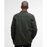 Forest Barbour Mens Washed Overshirt Back
