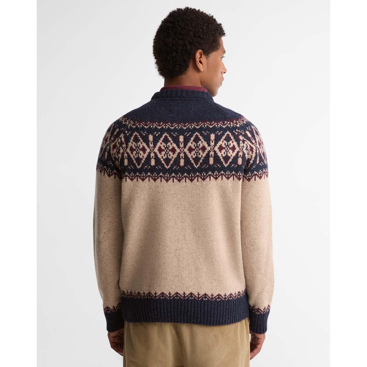 Barbour Mens Tisbury Fairisle Crew Neck Jumper