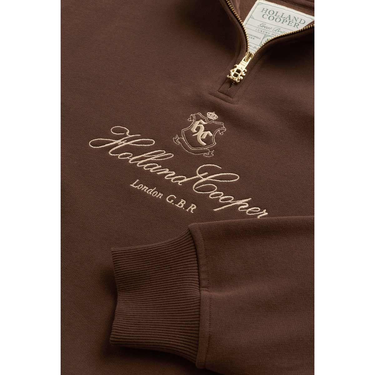 Holland Cooper Womens Essential Relaxed Quarter Zip Sweatshirt