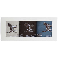 Blue Stone Barbour Mens Pointer Dog Socks Gift Boxed