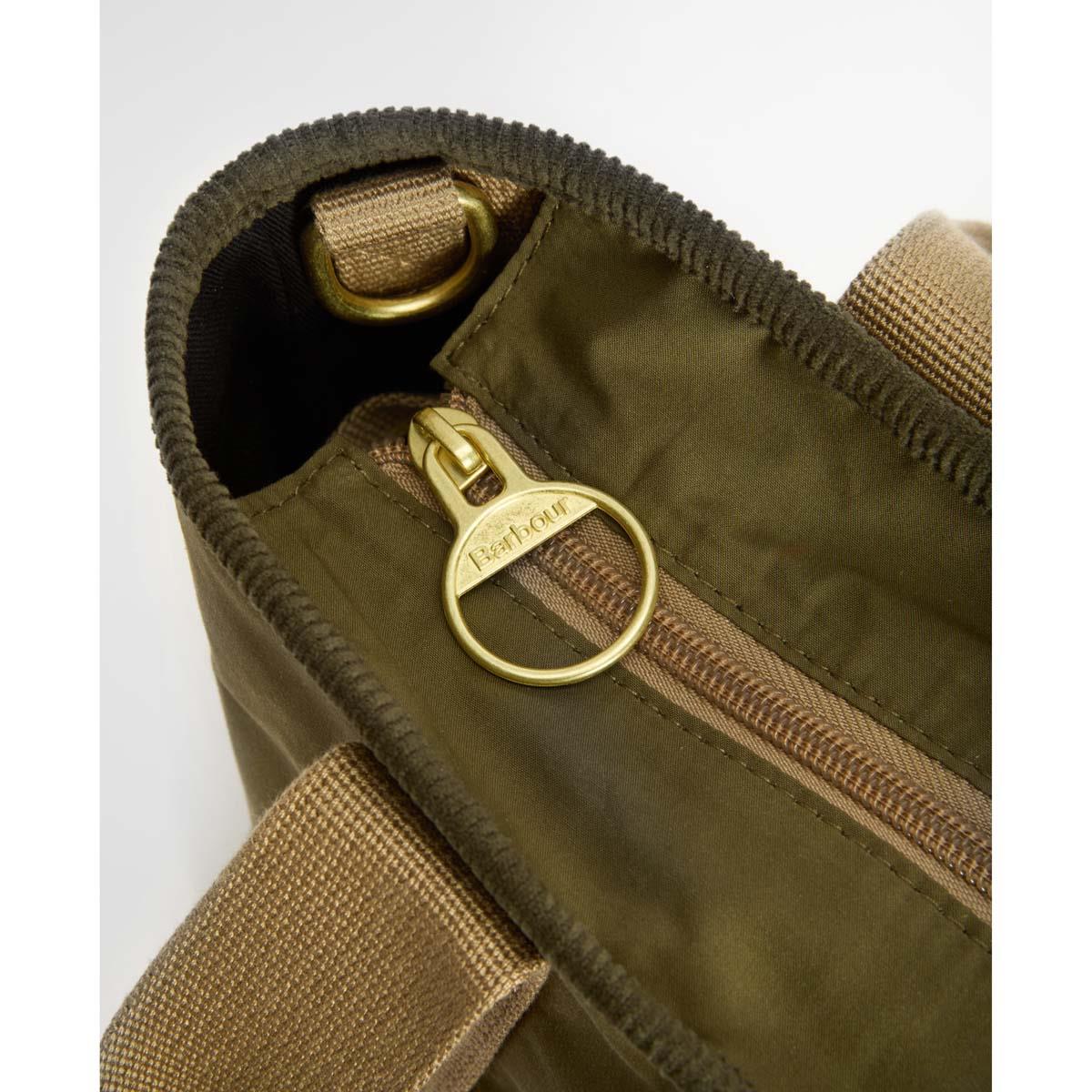 Dusky Green Barbour Mini Mya Tote Bag Zipper