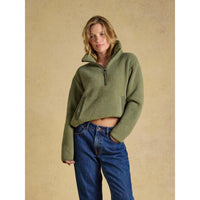 Joules Womens Short Tilly Quarter Zip Fleece Jumper