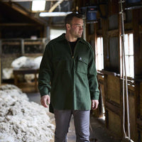 Olive Swanndri Mens Ranger Quarter Zip Bushshirt Lifestyle
