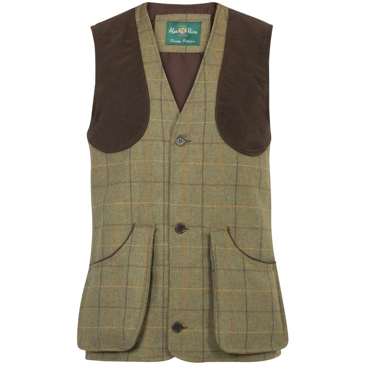 Dark Moss Alan Paine Mens Rutland Shooting Waistcoat