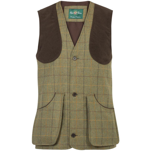 Dark Moss Alan Paine Mens Rutland Shooting Waistcoat