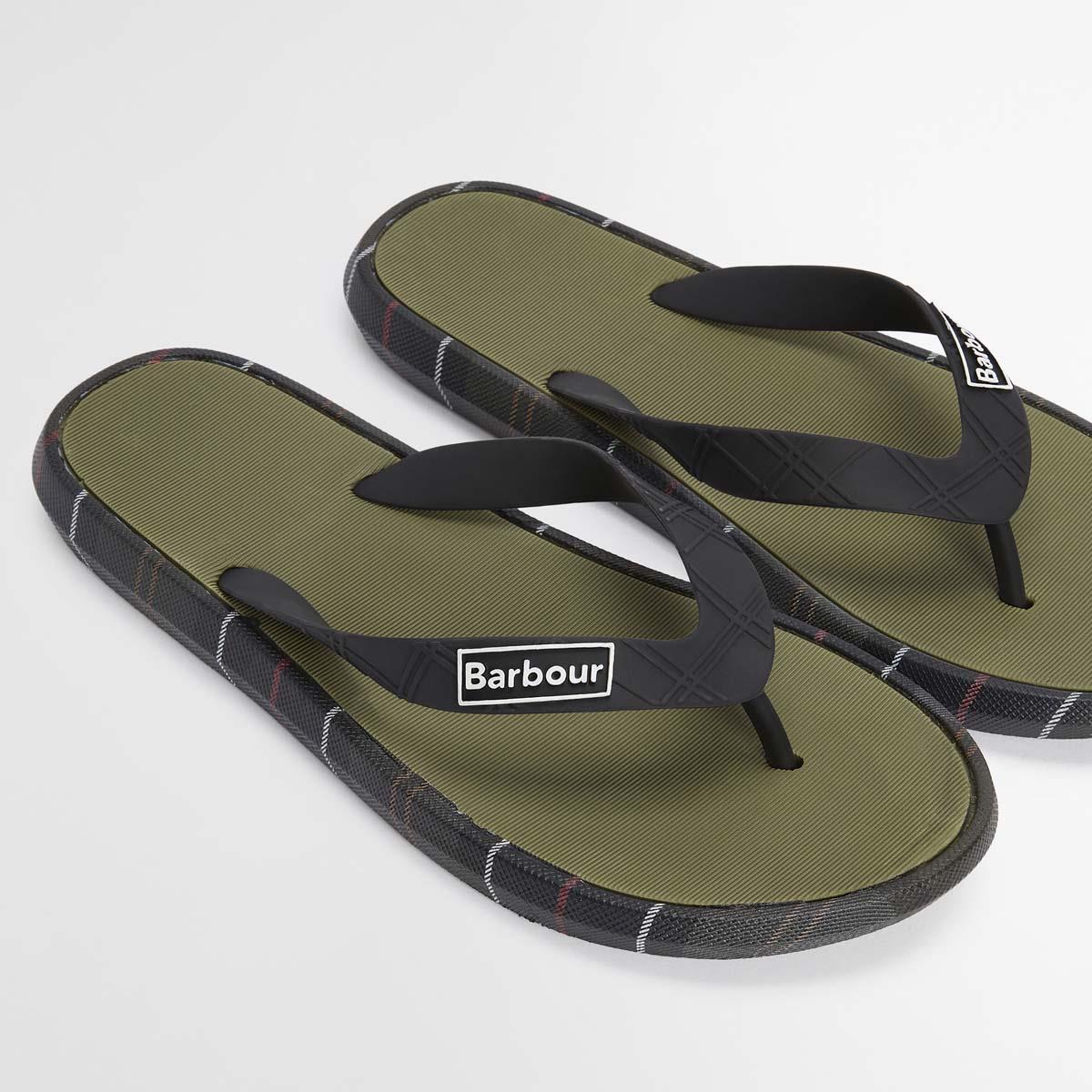 Olive Barbour Mens Oakdale Sandal Top
