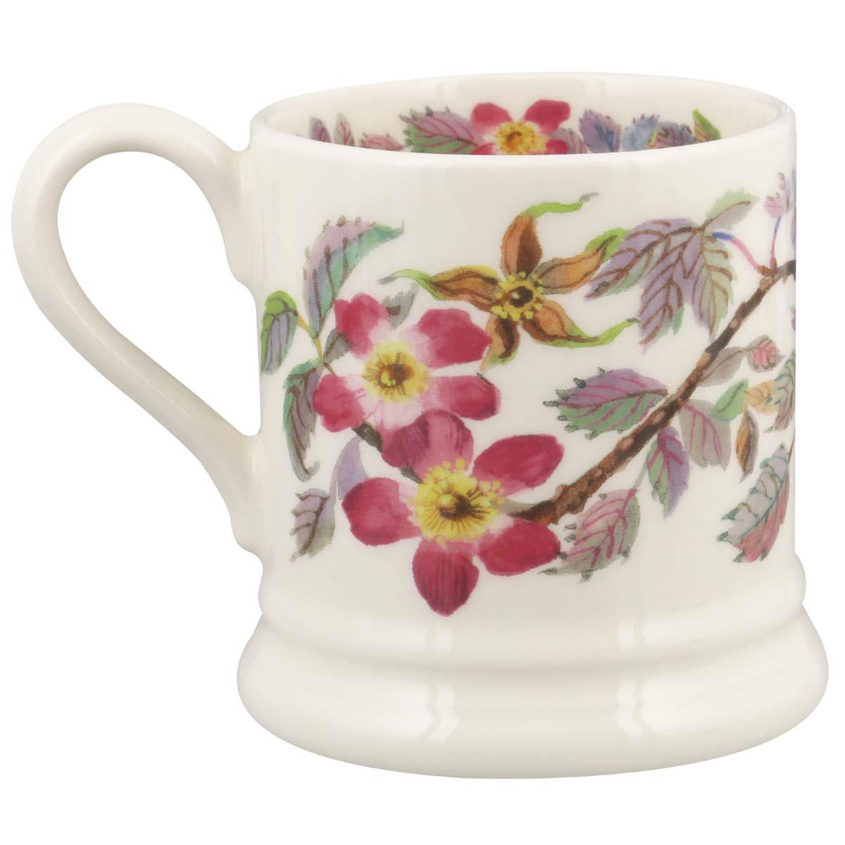 Emma Bridgewater Wild Rose Half Pint Mug Side View