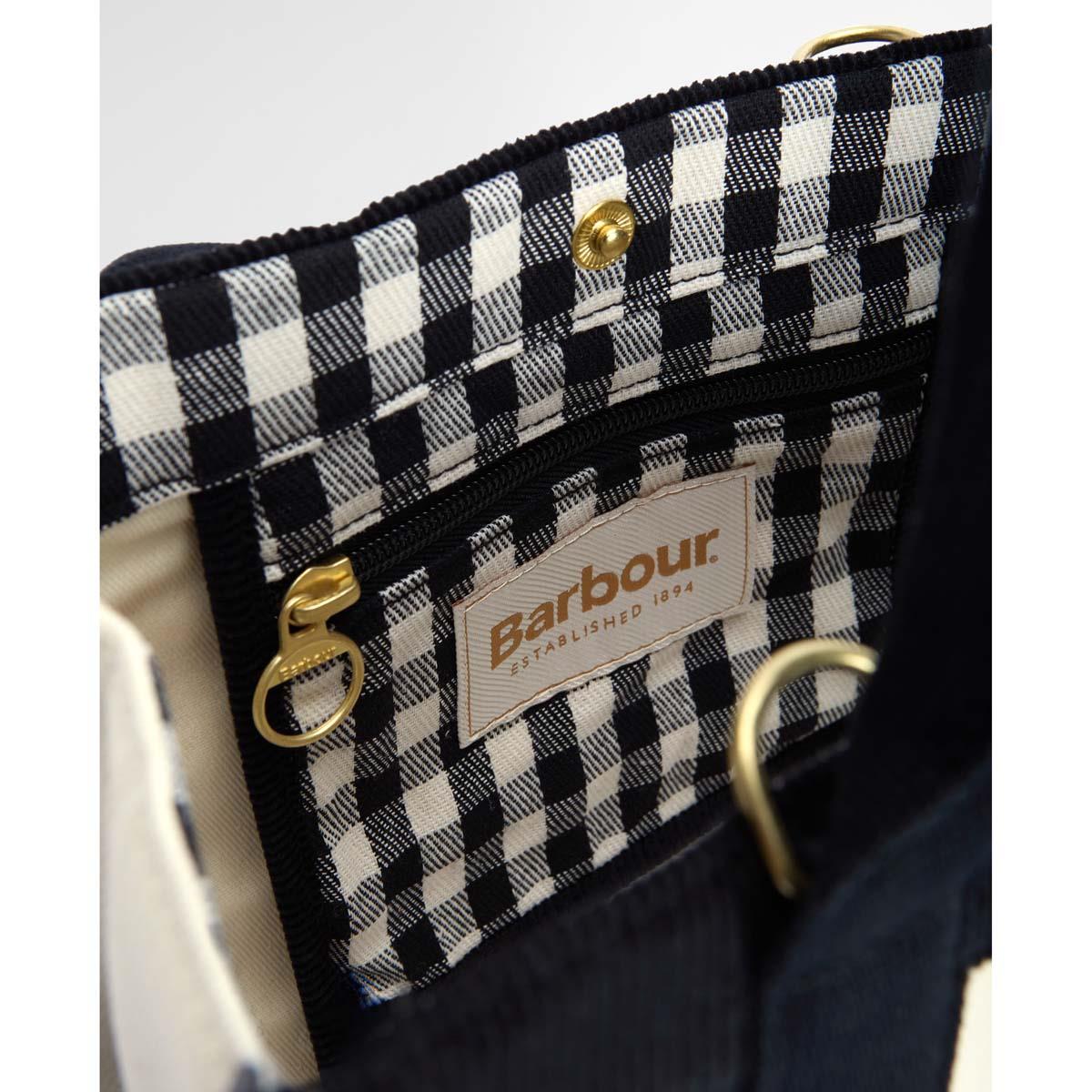 Ecru Barbour Selena Mini Tote/Crossbody Bag inner
