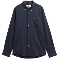 Navy Barbour Mens Sparrowhill Regular Fit Shirt