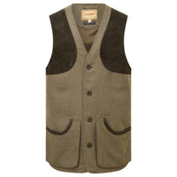 Loden Green Herringbone Tweed Schoffel Mens Ptarmigan Tweed Waistcoat II