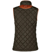 Khaki Holland Cooper Womens Country Quilted Gilet Rear