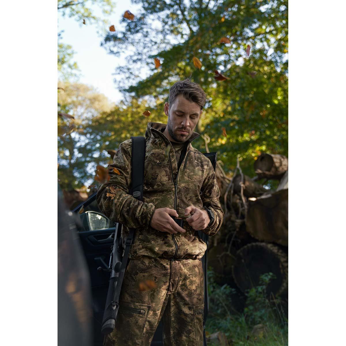 Harkila Mens Deer Stalker Camo WSP Fleece Jacket LS
