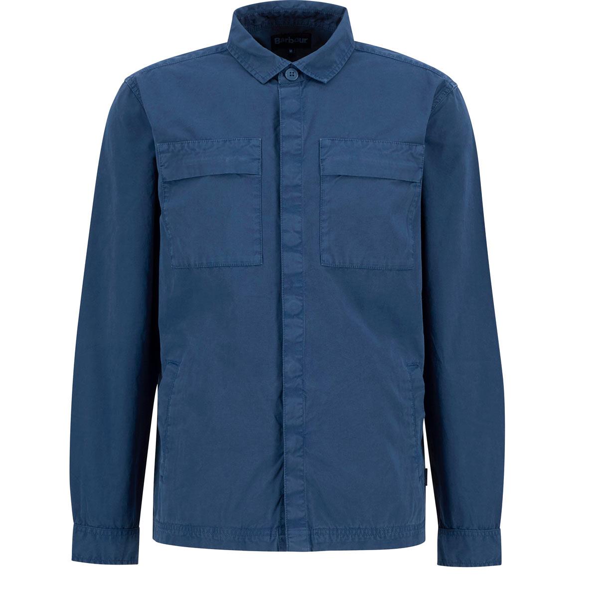 Dark Denim Barbour Mens Castlebay Garment Dyed Overshirt