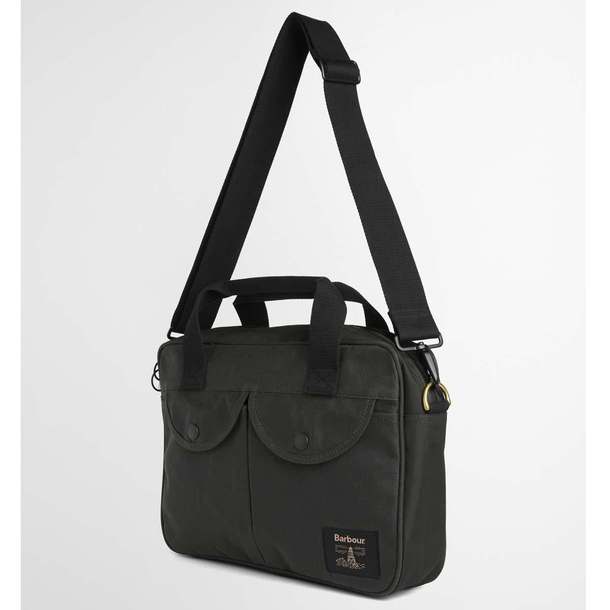 Barbour Field Wax Laptop Crossbody Bag
