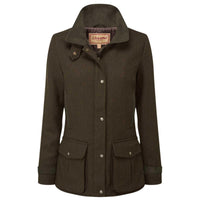 Dark Loden Herr Schoffel Womens Murra Tweed Coat