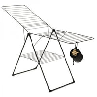 Black Brabantia Premium Clothes Peg Bag Clipped on Drying Rack