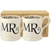 Emma Bridgewater Black Toast MR and MR Set Of 2 Half Pint Mugs Boxed